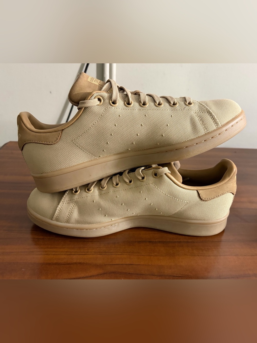 Adidas Stan Smith Cordura trainers Pantone/Gum beige men’s Sz 8.5 skate - Picture 4 of 11